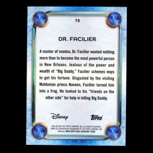 Dr. Facilier 2025 Topps Disney Wonder The Princess and the Frog