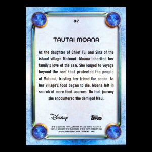 Moana 2025 Topps Disney Wonder Moana