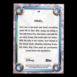 Ariel 2025 Topps Disney Wonder The Little Mermaid
