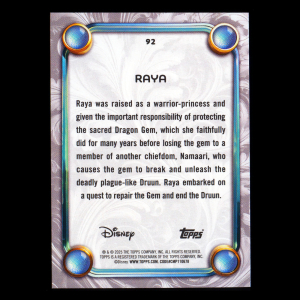 Raya 2025 Topps Disney Wonder Raya and the Last Dragon