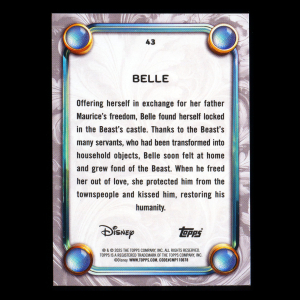 Belle 2025 Topps Disney Wonder Beauty and the Beast